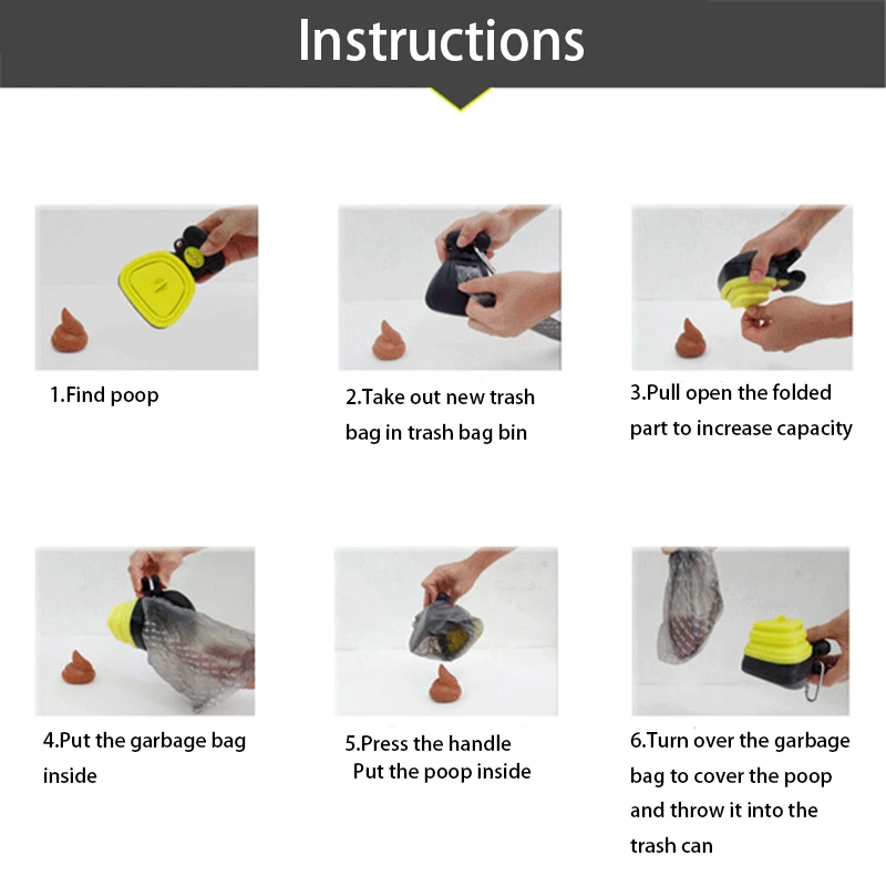 Складной походный поисковик для собак 1 рулон разборных сумок|Совки и мешочки