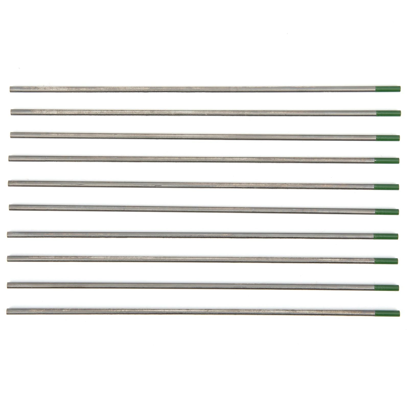 

10Pcs TIG Tungsten Electrode WP Green Tip Needles Welding Accessories 2.4 x 150mm