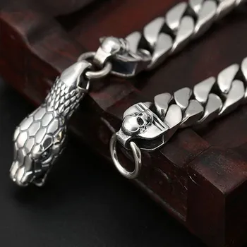 New S925 Sterling Silver Men's Bracelet Personalized 4