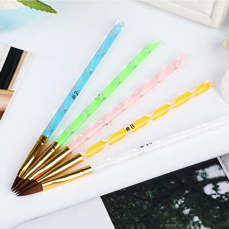 Хрустальная ручка для ногтей домашний пушер кутикулы салона резной спиральный