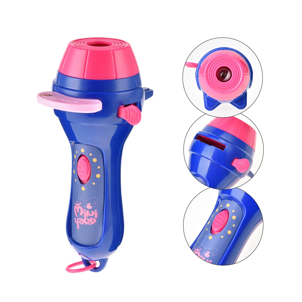 

1PCS Baby Sleeping Story Flashlight Projector Projection Lamp Toys Early Education Toy For Kid Holiday Birthday Gift Light Up