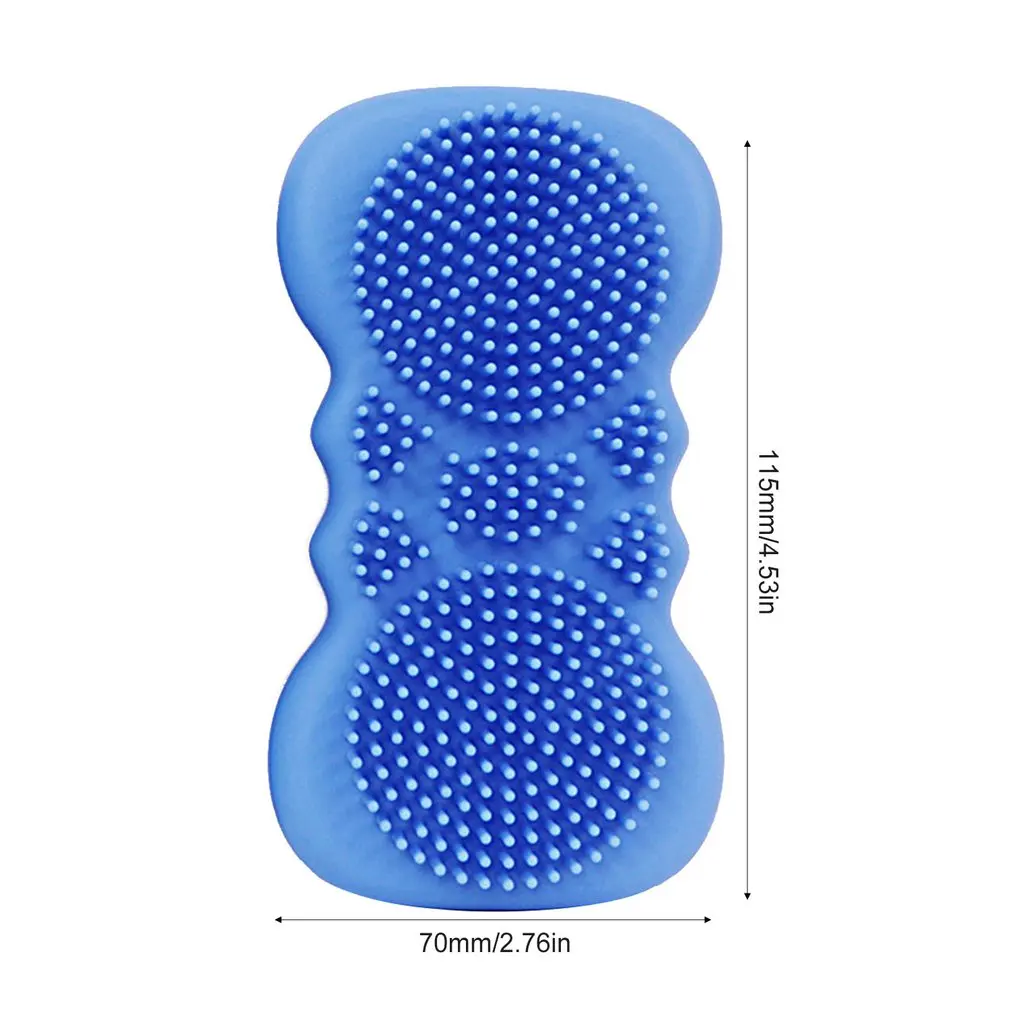 

2 PCS Scalp Massager Shampoo Brush Back Scrub Relieve Scalp Itching Double-sided Children's Bath Brush