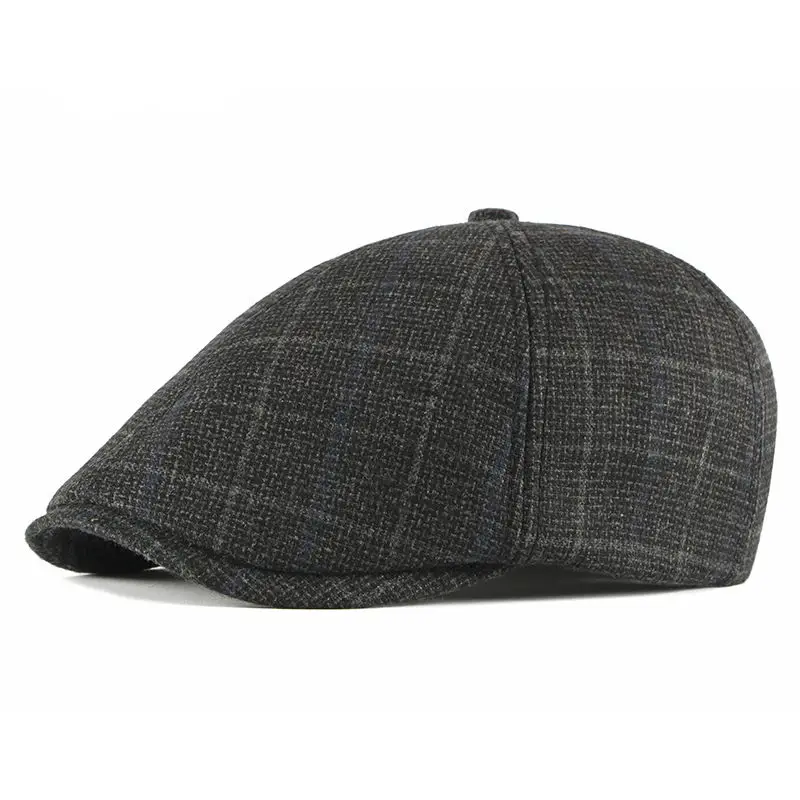 UK мужская плоская кепка берет елочка Newsboy Bakerboy шляпа Gatsby Peaky Blinders Boina Hombre - Цвет: 2