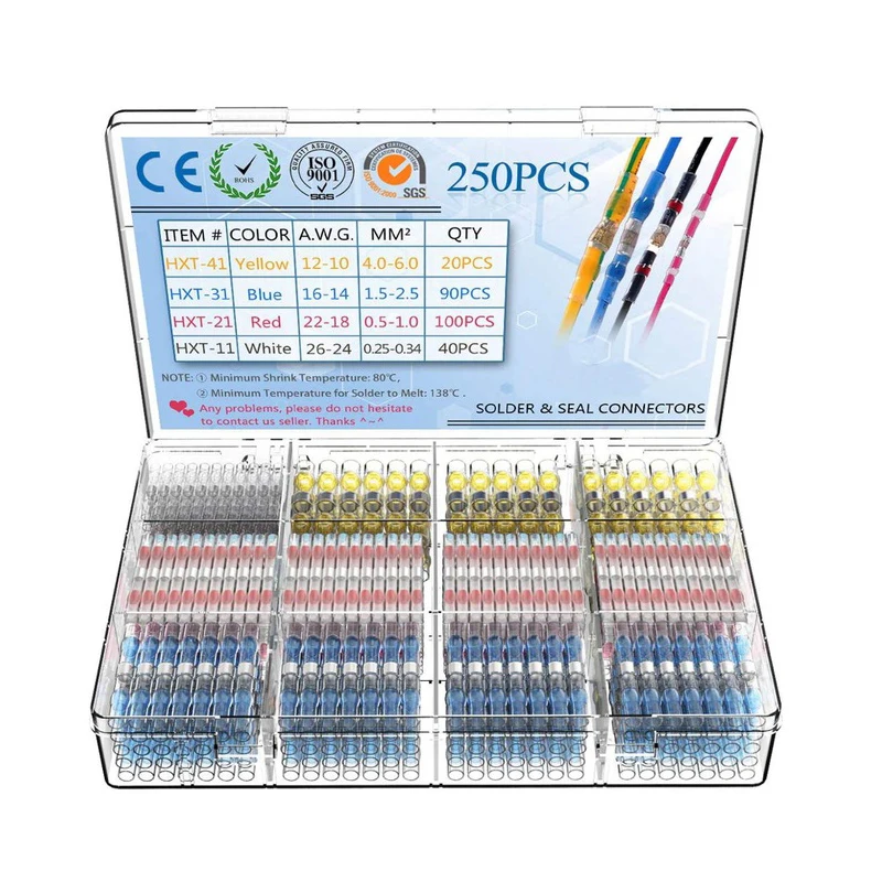 Термоусадочные Соединительные Клеммы водонепроницаемые трубчатые