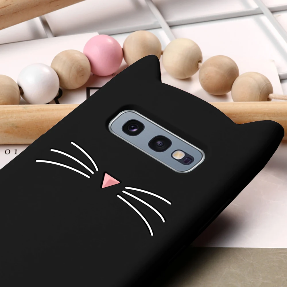 L-FADNUT Silicone Soft TPU Case For Samsung S9 S8 S10 Plus S10E Galaxy S7 S6 Edge Cute Cartoon Rubber Shockproof Bumper Cover | Мобильные