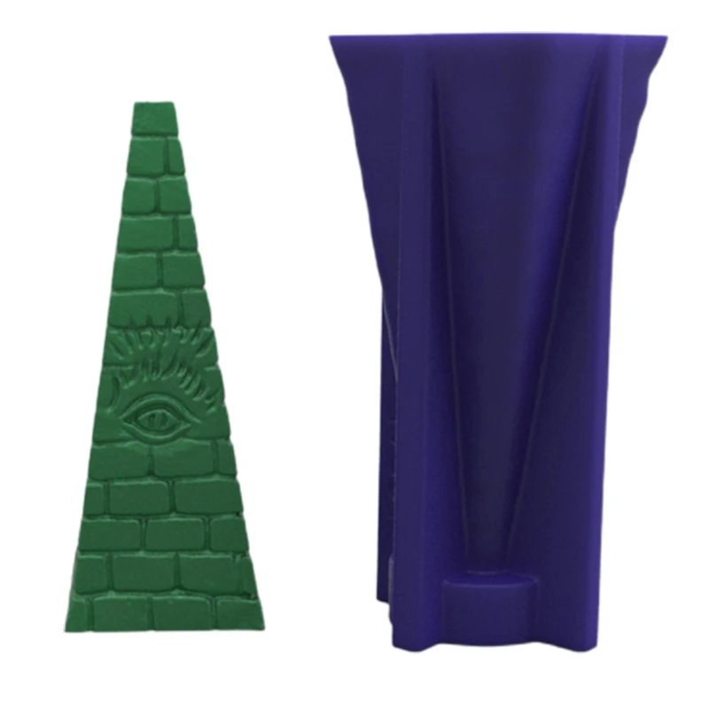 

594B Triangular Shape Candle Silicone Mold for DIY Decoration Soap Candle Making