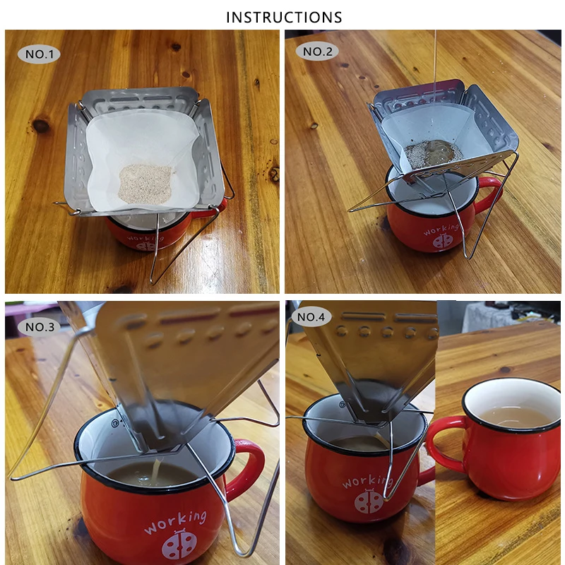 Новый кофе капельница Открытый Кемпинг складной портативный машина из
