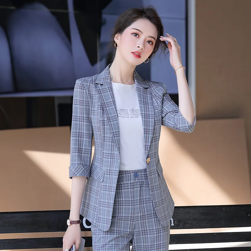 Женский офисный брючный костюм Деловой для женщин комплект из 2 предметов