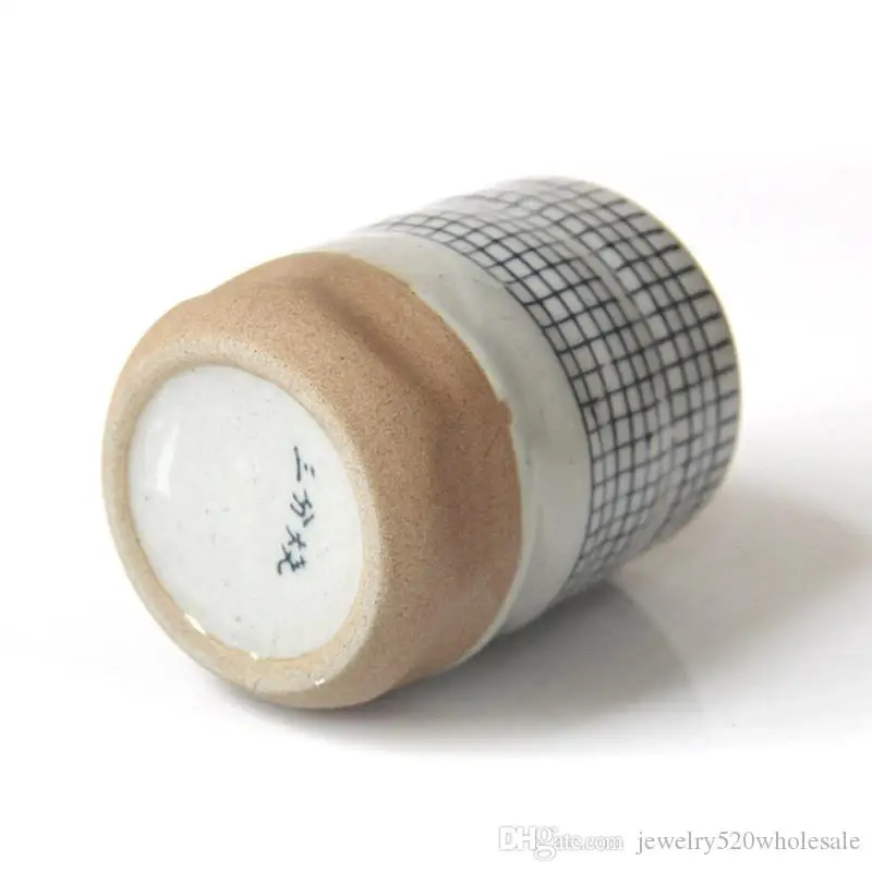 Грубая керамическая кружка в стиле ретро японская суповая чашка ручной росписи с