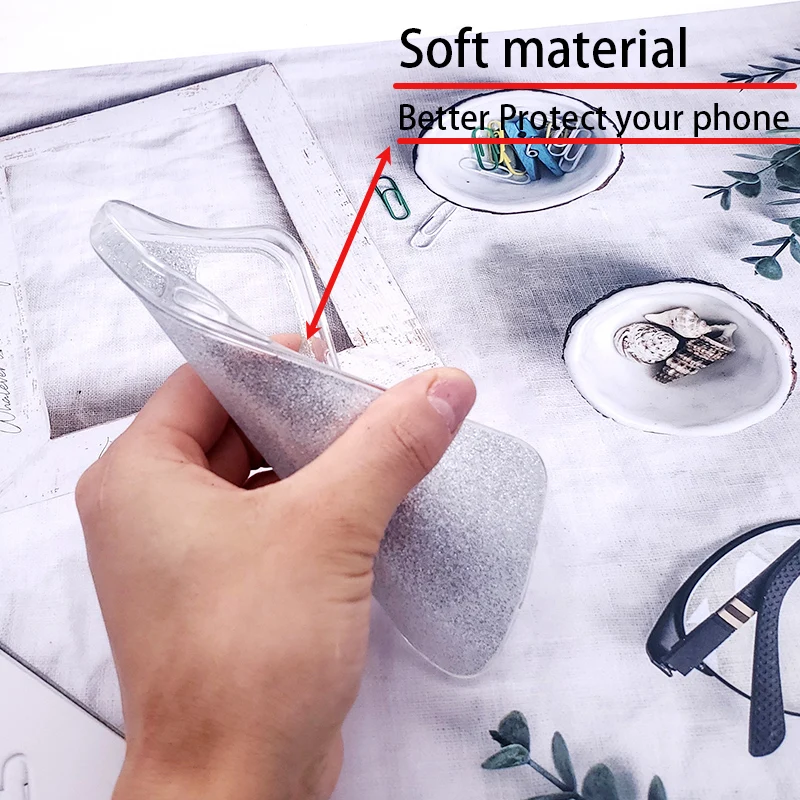 

For Huawei Honor 20 Pro Phone Case Cellphones Case Silicone Luxury Glitter Soft Shockproof Honor 10 Lite 10i 9X Y9 Prime Cover