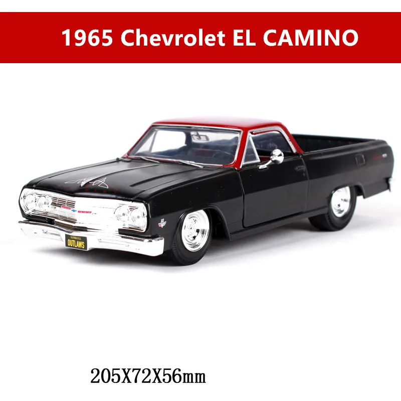 Черный Maisto 1:24 1966 Chevrolet SS имитация сплава Модель автомобиля ремесла Коллекция игрушек инструменты подарок - Цвет: Черный