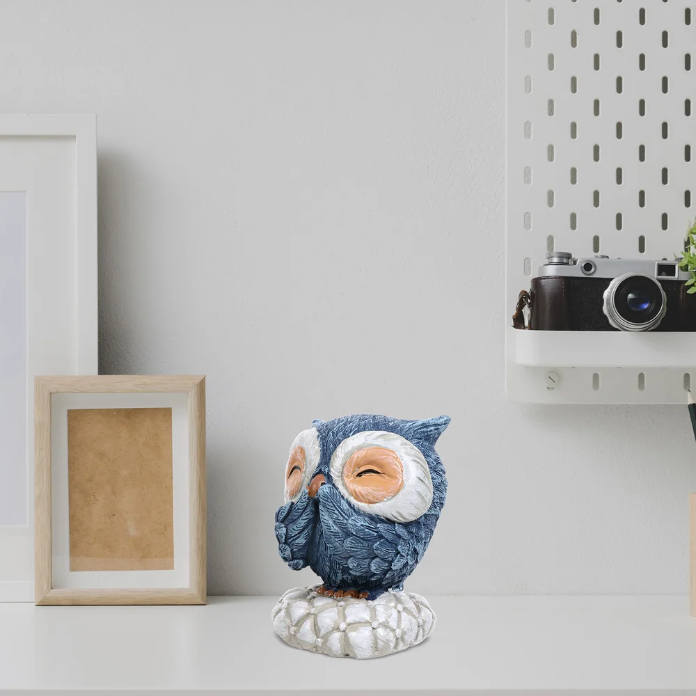 

1 Pc Owl Desktop Adornment Owl Shape Craft Adornment Household Owl Ornament
