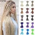 Волосы для наращивания синие, коричневые, розовые, серые, 30 дюймов