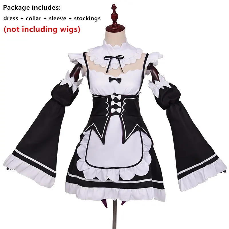 Новый аниме Rem Ram Re:Zero карнавальный костюм стартующая жизнь в другом мире