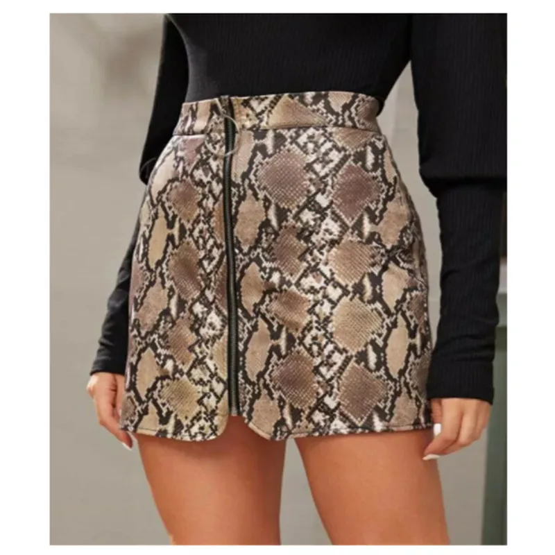 Модная сексуальная юбка с завышенной талией женская обувь из PU искусственной