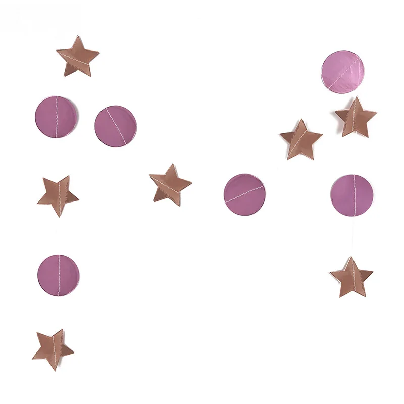 2 комплекта 4 м бумажный баннер звезда круг фотоподвеска Свадебная вечеринка