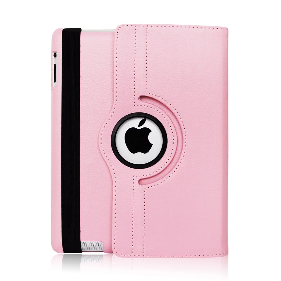 Розовый Для iPad Air 1 2 A1566 A1567 A1474 A1475 A1476 принципиально Капа для iPad 9,7 A1822 A1823 A1893 A1954 чехол Cover_Smart и поворот - Цвет: Розовый