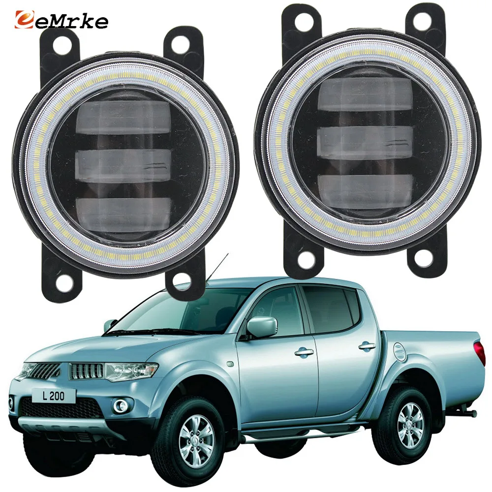 2 шт. светодиодный светильник в виде ангельских глаз DRL для Mitsubishi L 200 Тритон Strada