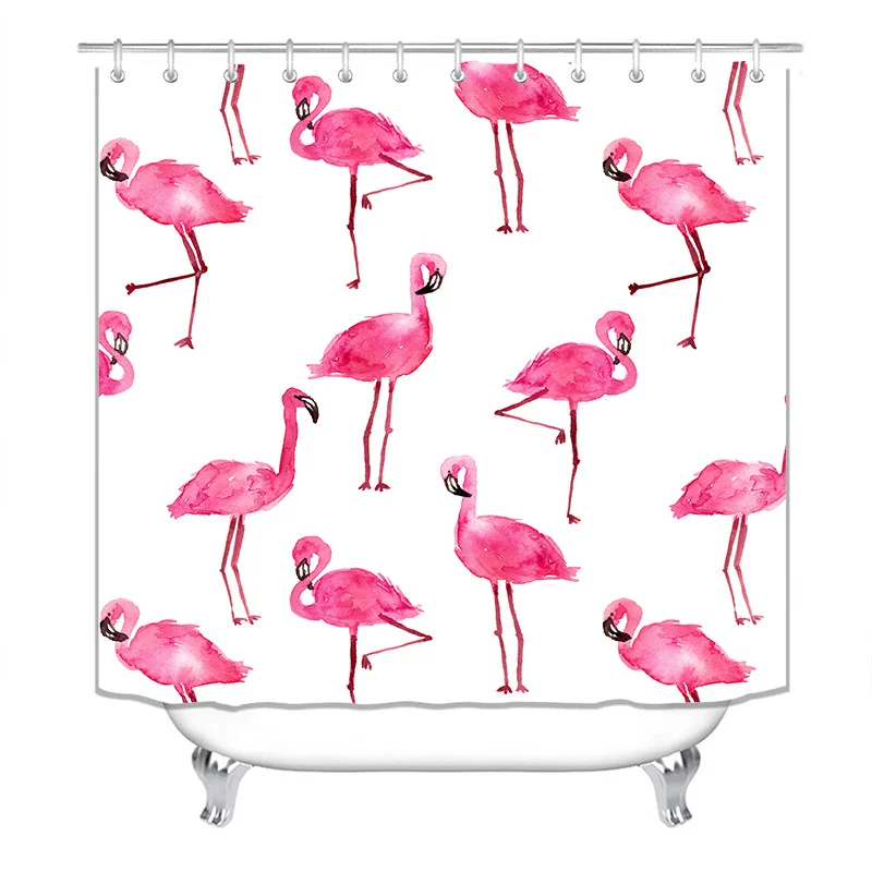 

Waterproof Shower Curtains BathroomNon-Slip Rug Toilet Lid Cover Bath Mat Cortina de ducha impermeableRideau de douche toilette