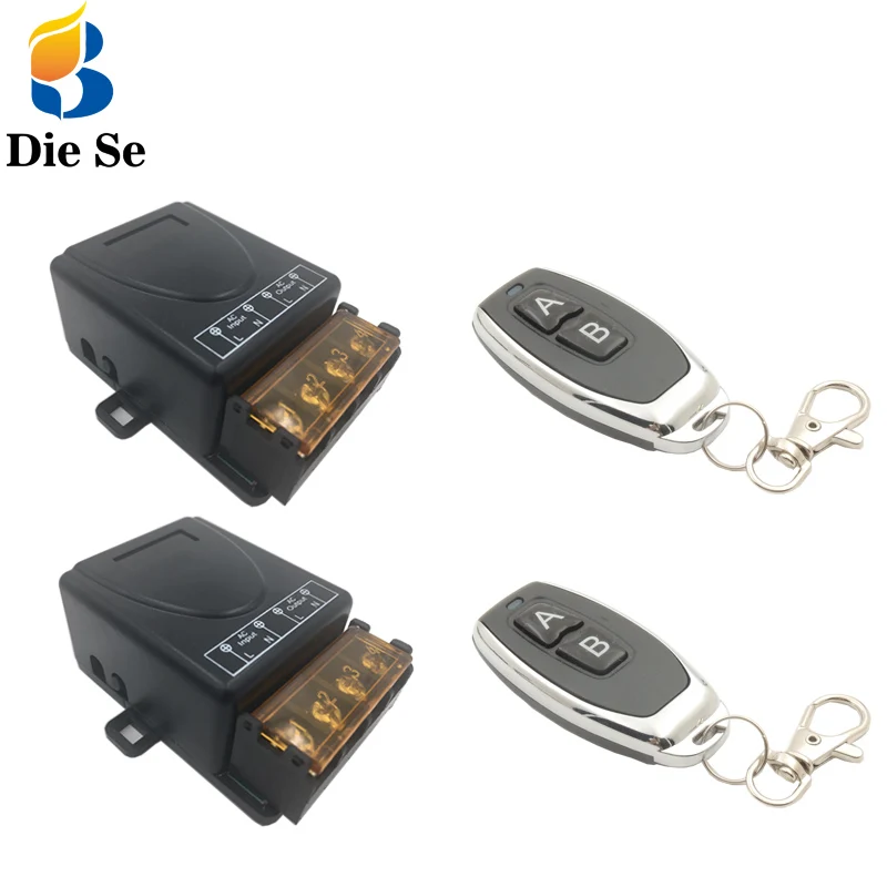 

Remote Control Switch 433Mhz 220V 30A 1CH rf Relay Receiver and Transmitter for Remote Led Control and Remote Light Switch