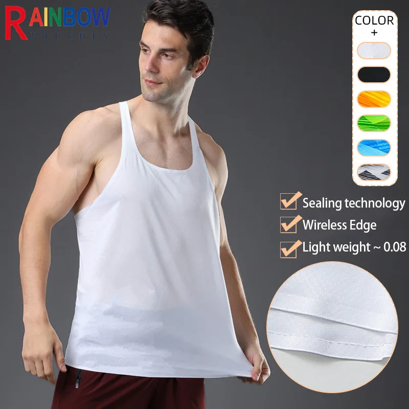 

Rainbowtouches Summer Sports Training Fitness Outdoor Basketball Vest Men's Digital Printing Breathable Quick Drying Tank Top