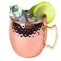 new stainless steel moscow cup creative decorative handle design copper mug mule cup bar tool water coffee milk cup travel mug