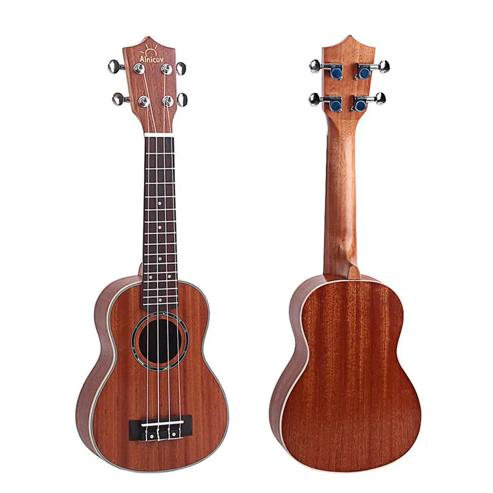 21 inch Mahogany Wood Ukulele Hawaiian Small Guitar Stringed Music Instrument Rosewood 4 Strings Guitarra Ukulele Kids Gift