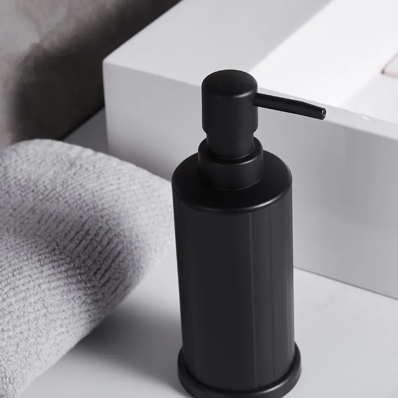 Диспенсер для жидкого мыла из алюминиевого сплава черный белый 240 мл кухни