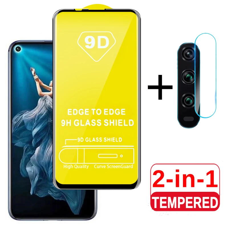 2 в 1 закаленное стекло для Honor 20 объектив камеры Защитное стекло для huawei Honor 20 Honor20 пленка Honer 20 YAL L21 L4 крышка 9H