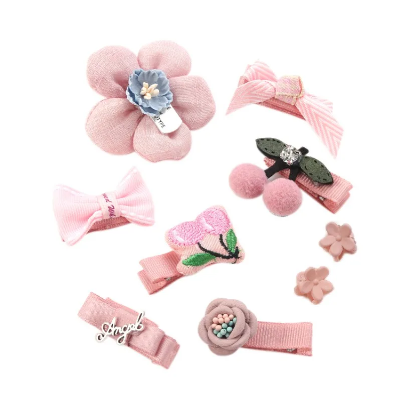 7 Types Children\'s Fresh Hair Clip Sets Baby Girls Cute Accessories For Over 1 Years bebe | Детская одежда и обувь