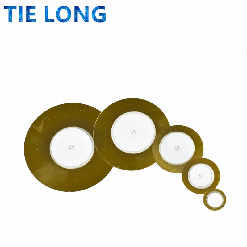 10pcs Piezo Elements Buzzer Sounder Sensor Trigger Drum Disc Copper Speaker 12MM 20MM 27MM 35MM 50MM Piezoelectric | Электронные