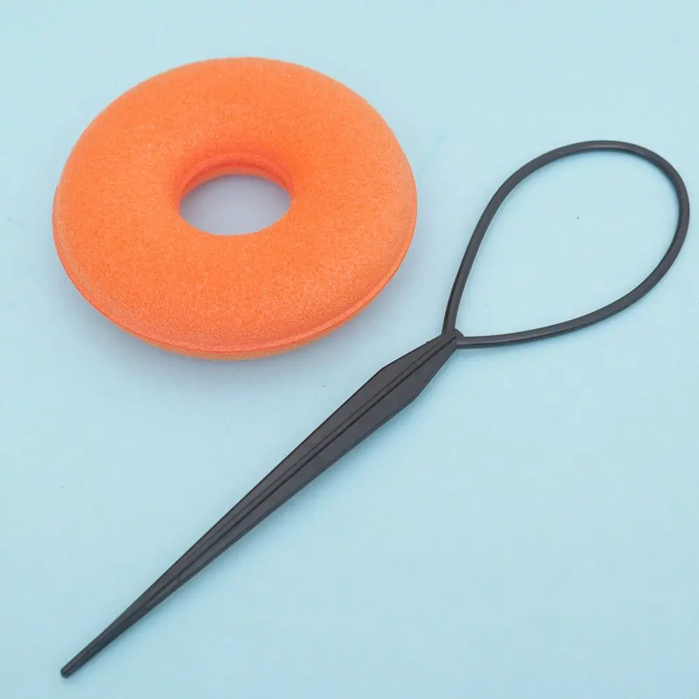 Цветочный инструмент круглой формы для укладки волос губка женщин и девушек