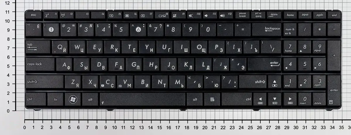 Клавиатура для Asus N53 K53 A53 N73 X61 X53 X54 X55 X75 Series p/n: 9Z.N6VSU.00R MP-10A73SU-6886 NSK-UGC0R русская |