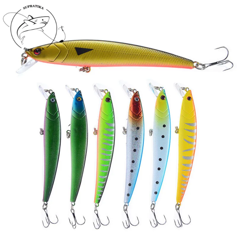 

7 шт./компл. 10 г/11 см, искусственная жесткая приманка в виде гольяна из АБС-пластика, бионическая приманка, 3D имитация глаз, 6 # с крючком