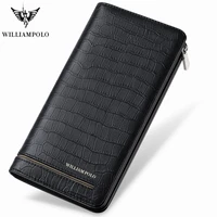 new fashion men long wallet genuine leather purse handbags for male luxury brand zipper men clutches wallet pl195191