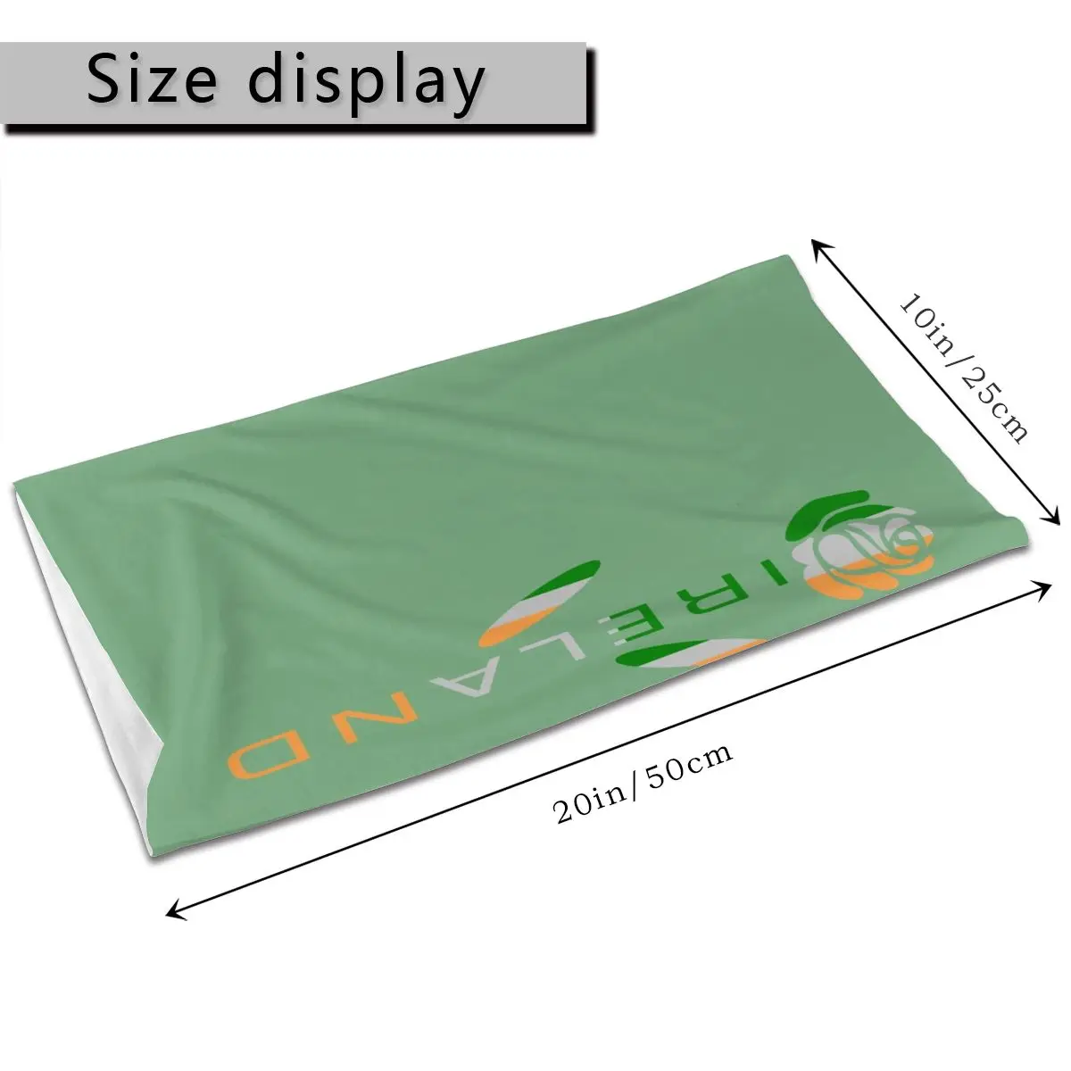 Зеленая ирландская разноцветная полумаска Унисекс На Хэллоуин маска-трубка