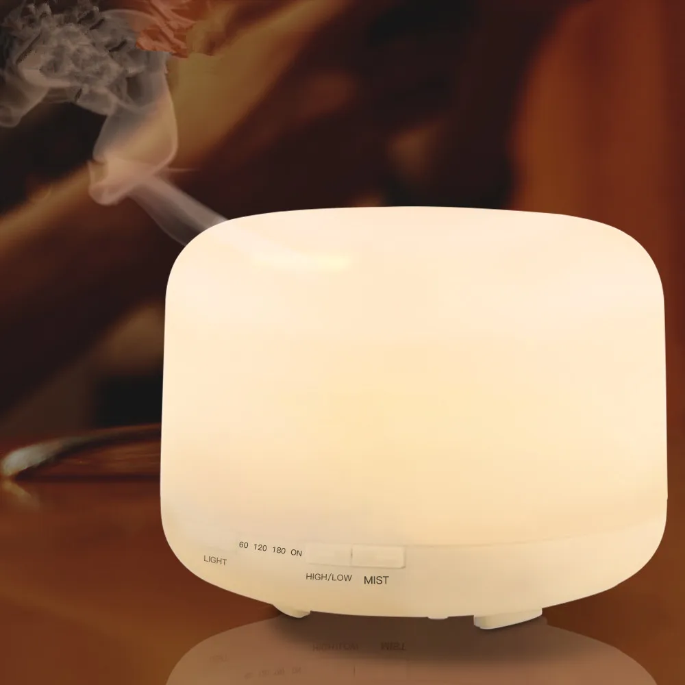 

500ml Ultrasonic Air Humidifier Aroma Essential Oil Diffuser Aromatherapy Hmidificador 7 Color Change LED Night Light For Home