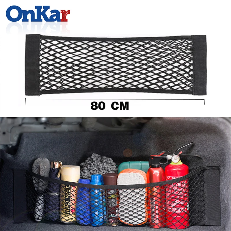 

ONKAR Universal Car Trunk Storage Bag Nylon Mesh Nets Auto Travel Pocket Bag Network For Cars Luggage Nets Travel Pocket