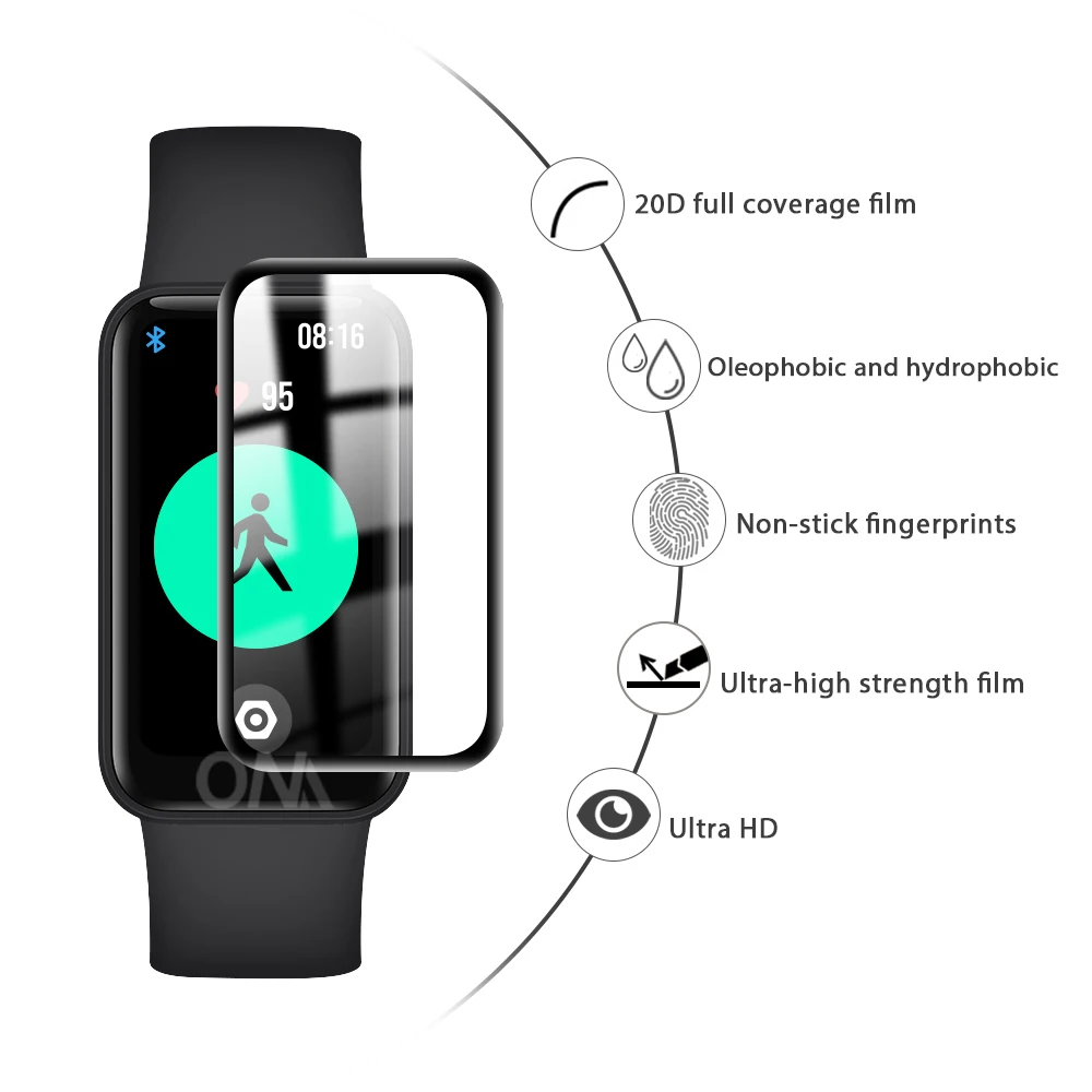 5D Защитная пленка для экрана Xiaomi Redmi Smartband Pro Смарт-часы мягкая защитная крышка