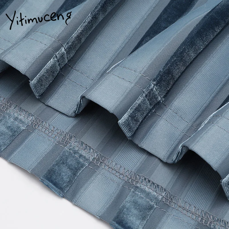 

Yitimuceng Striped Bow Lace Up Blouse Women Sequins Shirts Loose New Spring 2021 Fashion V-Neck Long Sleeve Office Lady Tops