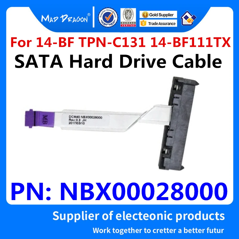 Разъем для жесткого диска гибкий кабель ноутбука HP Pavilion 14-BF TPN-C131 14-BF111TX 14-BF040TX SATA