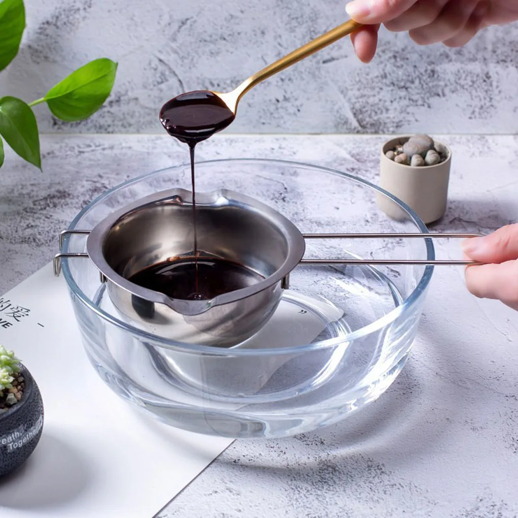 

1pc 201 Stainless Steel Wax Melting Pot Double Boiler For Melting Butter Cheese Candy Chocolate Handmade Candle Making