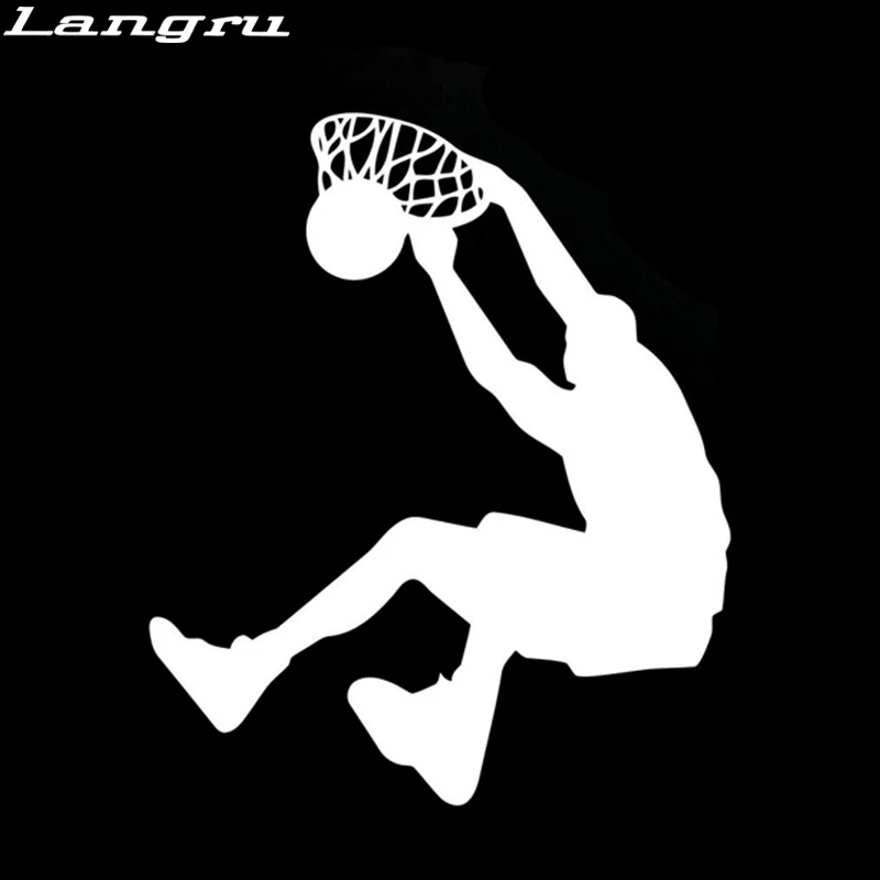 Виниловая наклейка Langru 13 см * 15 5 для баскетбола Slam Dunk Sport персонализированная