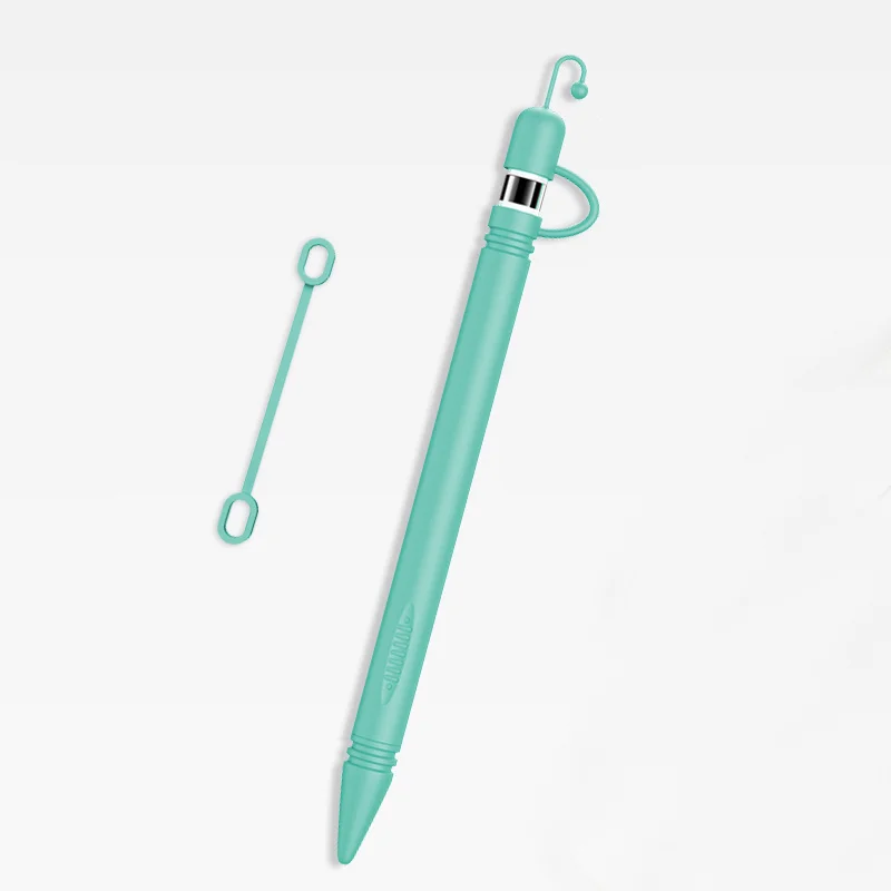 Sky Blue Мягкий силиконовый чехол для Apple Pencil, стилус для Apple, 360, полный защитный чехол, коннектор для iPad Pro Tablet - Цвета: Sky Blue