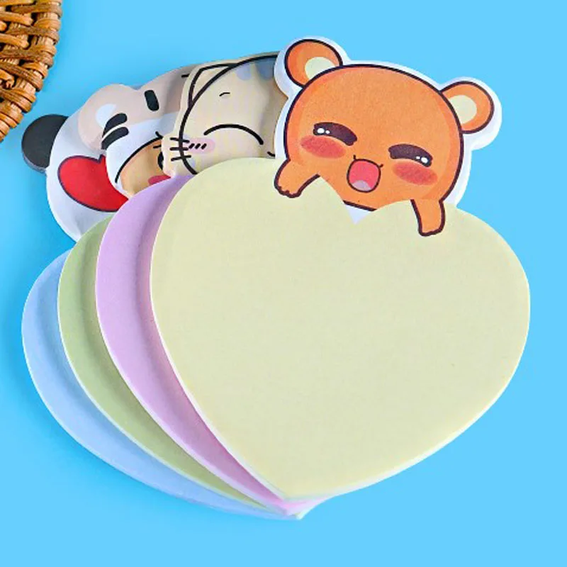 

20 Pcs Stickers Cute Kawaii Animal Sticky Notes Post Notepad Memo Pads stationery Office School Supply Classified Index Sticker