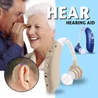 1 шт. Перезаряжаемые BTE звуковой слуховой аппарат для Беспроводной блютус слуховой аппарат наушники усилитель звука усилитель для глухих пожилых людей