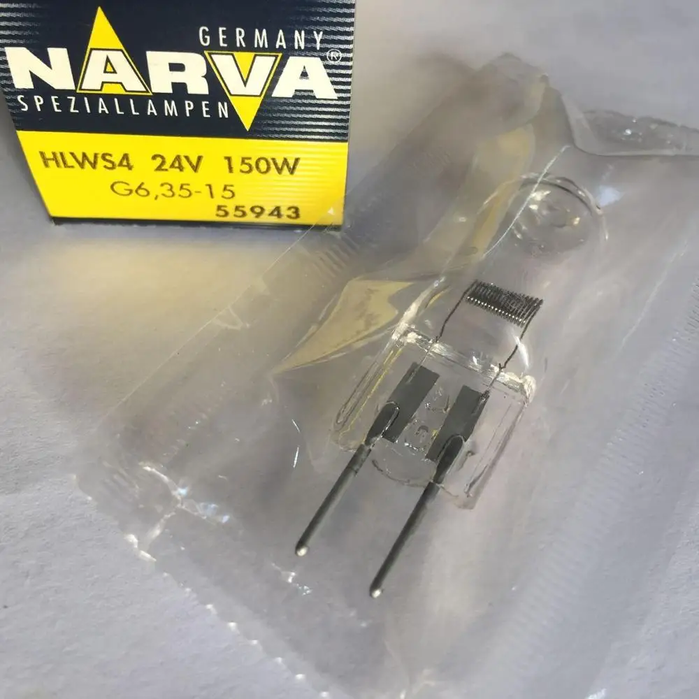 2 шт./Лот NARVA 55943 HLWS4 24V150W G6.35 15 галогенная лампа проектор Mitutoyo Nikon 24 В 150 Вт