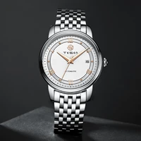 tesen brand luxury top men automatic watches automatic mechanical 50m waterproof casual business stainless steel wristwatch