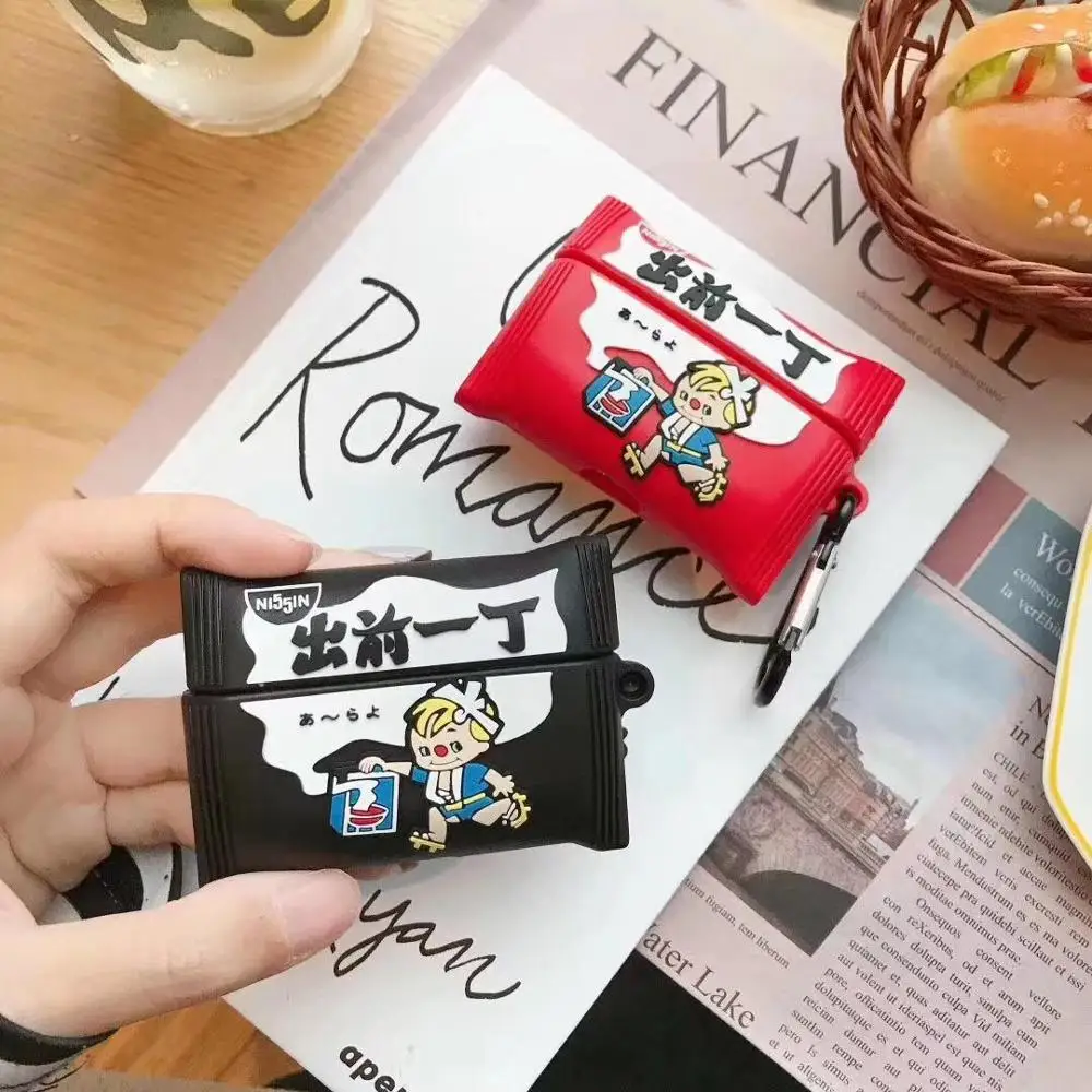Япония 3D Nissin Demae Iccho Pasta наушники гарнитура аксессуары мягкий чехол для Airpods pro 3