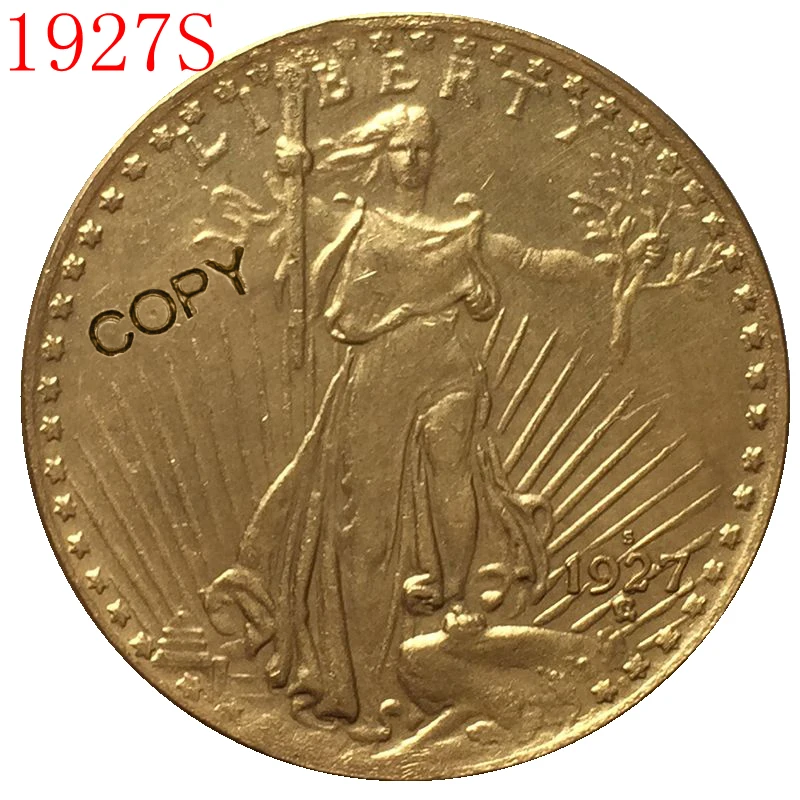 США 1927 S $20 St. Копия монеты с изображением гауденция|Безвалютные монеты| |